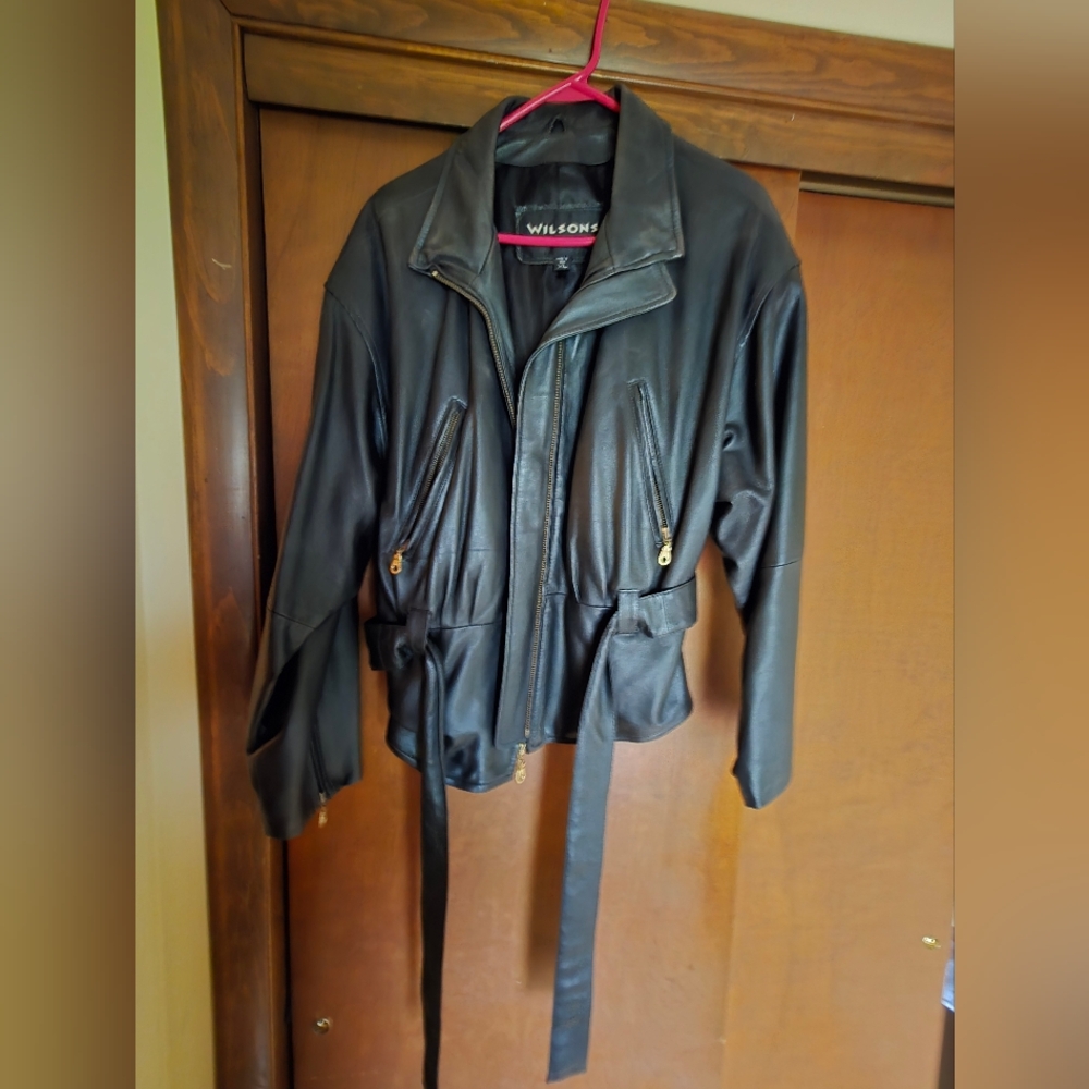 Wilson Black Leather Jacket for Women